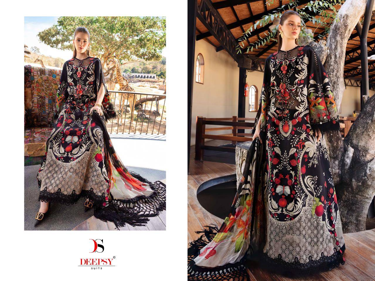MARIA B. Mprint-6  by DEEPSY SUITS 1941 TO 1948 SERIES Pakistani Stylish Embroidered Pure Cotton Dresses At Wholesale Price
